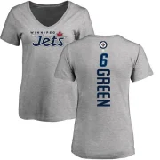 Ted Green Women's Winnipeg Jets Branded Backer T-Shirt - Ash Green