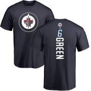 Ted Green Youth Winnipeg Jets Branded Backer T-Shirt - Navy Green