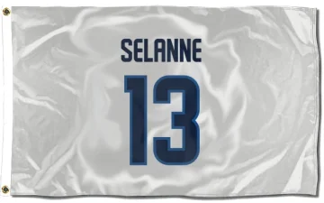 Teemu Selanne Winnipeg Jets  Flag (3 X 5) - White