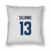 Teemu Selanne Winnipeg Jets  Pillow Cover (18 X 18) - White