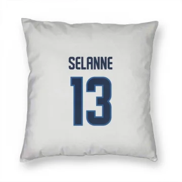 Teemu Selanne Winnipeg Jets  Pillow Cover (18 X 18) - White