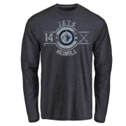 Ville Heinola Men's Winnipeg Jets Insignia Long Sleeve T-Shirt - Navy