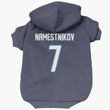 Vladislav Namestnikov Winnipeg Jets  Dog & Cat Pet Hoodie - Navy