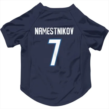 Vladislav Namestnikov Winnipeg Jets  Dog & Cat Pet Jersey - Navy